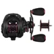 Carrete Micro TS de caída de carbono para pesca Luya, negro y rojo - imagen 2