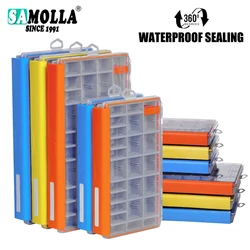 Caja impermeable de aparejos gran capacidad pesca accesorios resistente