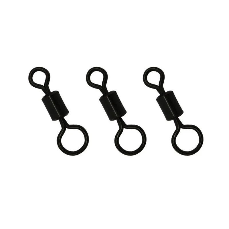 Conectores giratorios carpa con snap Circle y ojo grande negro mate - imagen 3
