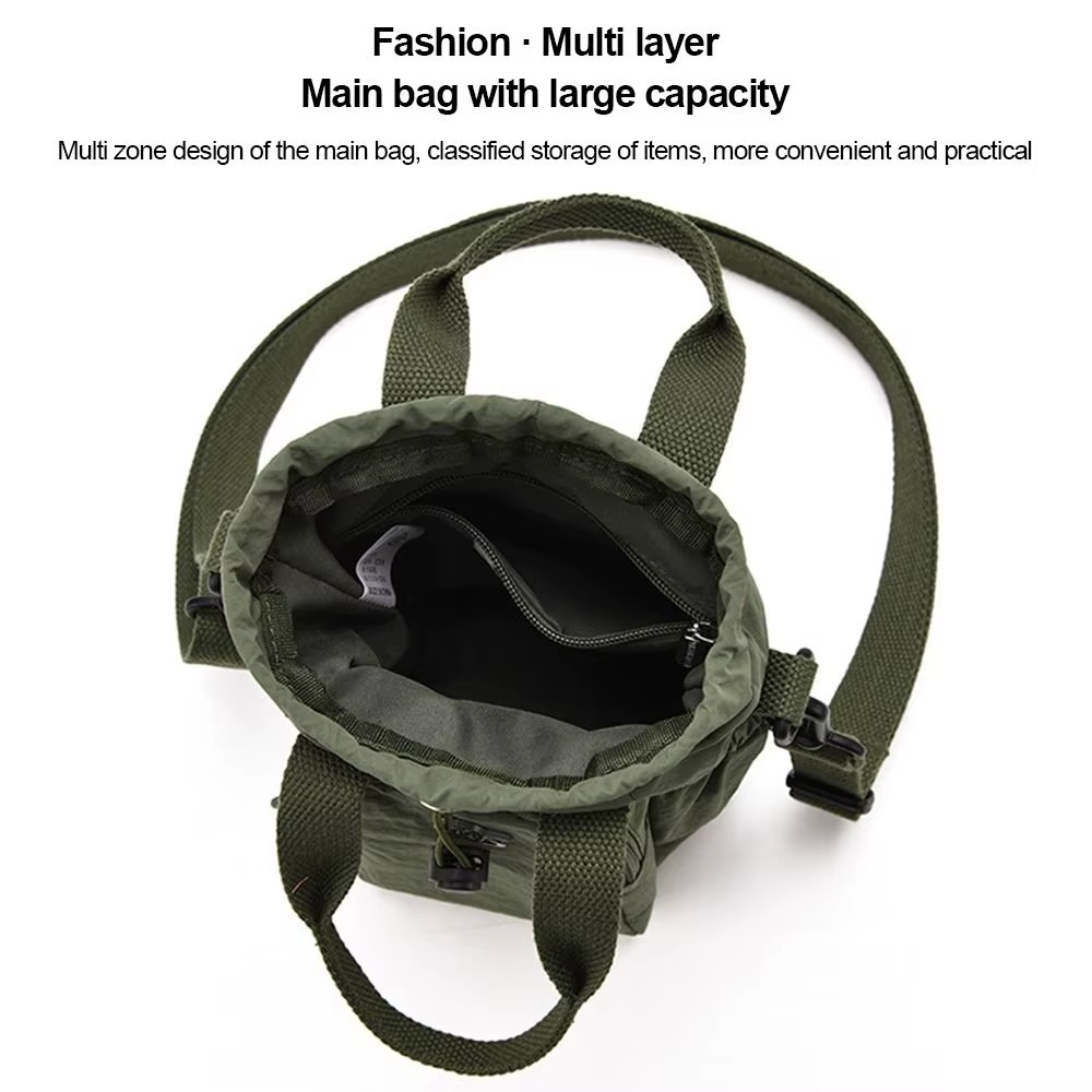 Bandolera Impermeable Mujer Gran Capacidad con Bolsillo Teléfono y Porta Botella