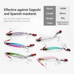 Noeby Jig Metálico Señuelo de jigging lento para agua salada