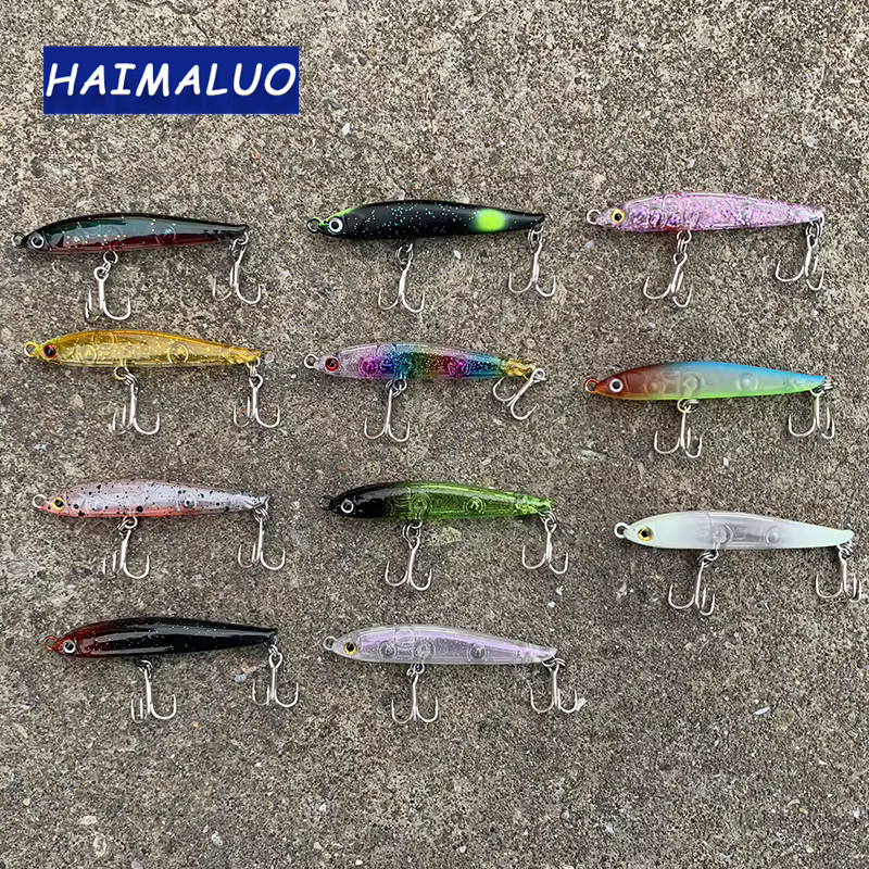 HIMALUO Minnow 55mm – Señuelo hundidor con anzuelos triples - imagen 2