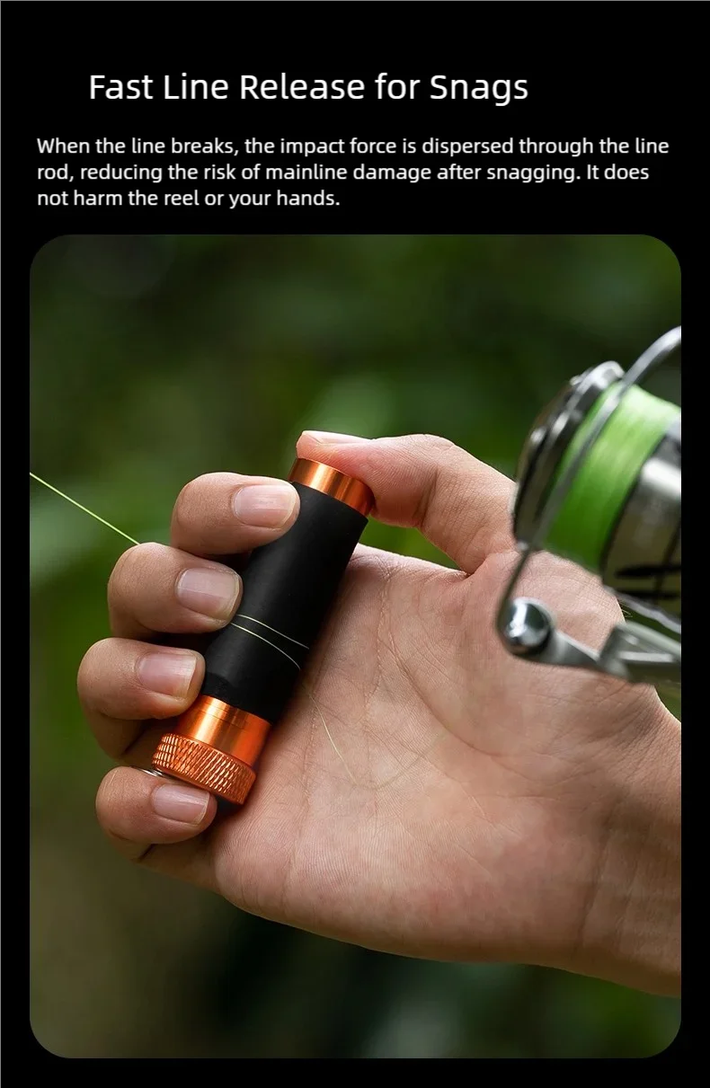 Adaptador para línea PE, nylon y carbono
