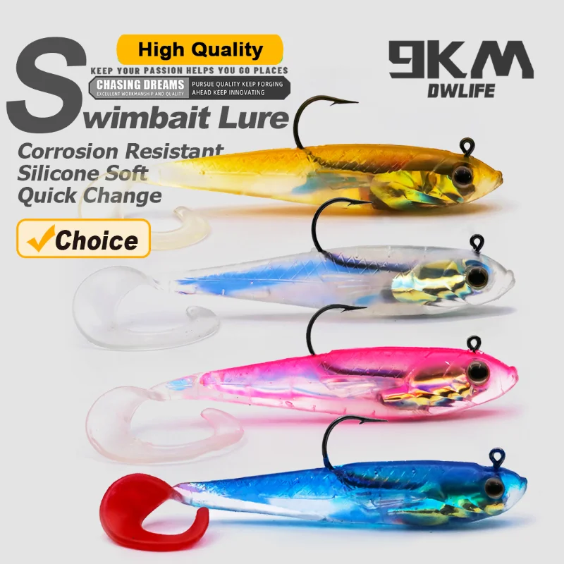 VisaAS Swimbait Paddle Tail – Cabezal jig para blackbass 3-13g - imagen 3