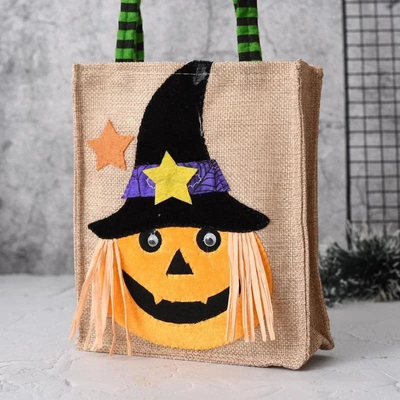 Bolsa de regalo Halloween 2026 de tela no tejida con calabaza - imagen 5