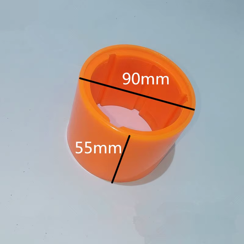 Señuelo vinilo 70-90 mm Negro Naranja para pesca - imagen 5