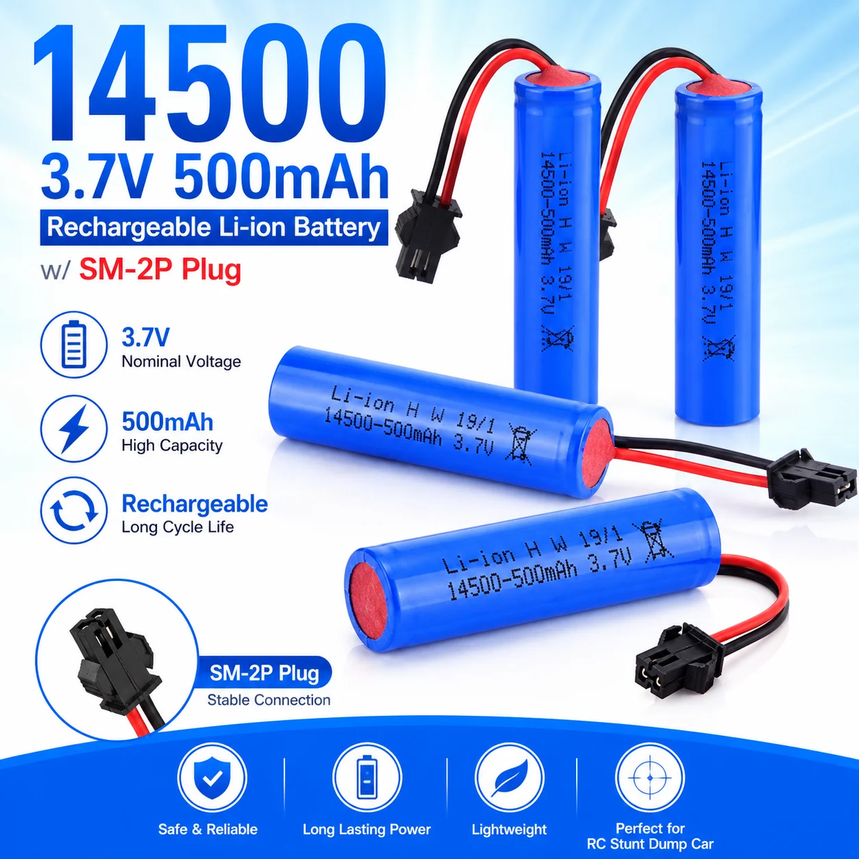 Batería recargable de litio iónico para radio control - imagen 2