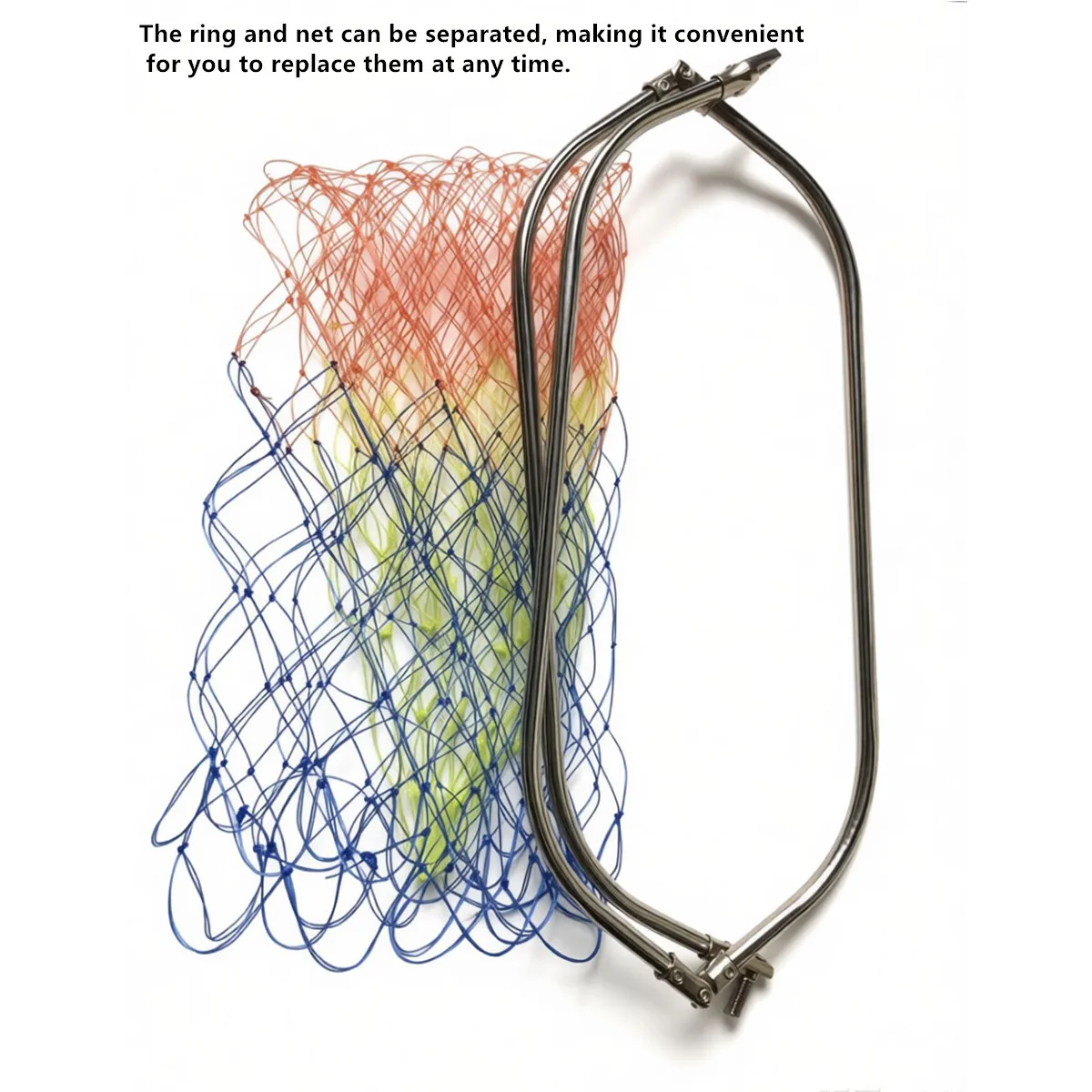 Red de pesca plegable triangular: cabeza de repuesto con anilla