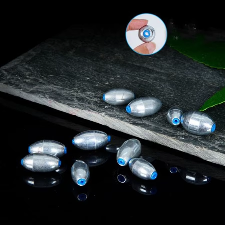 Plomos olivo con gancho de caída – Accesorios pesca - imagen 3