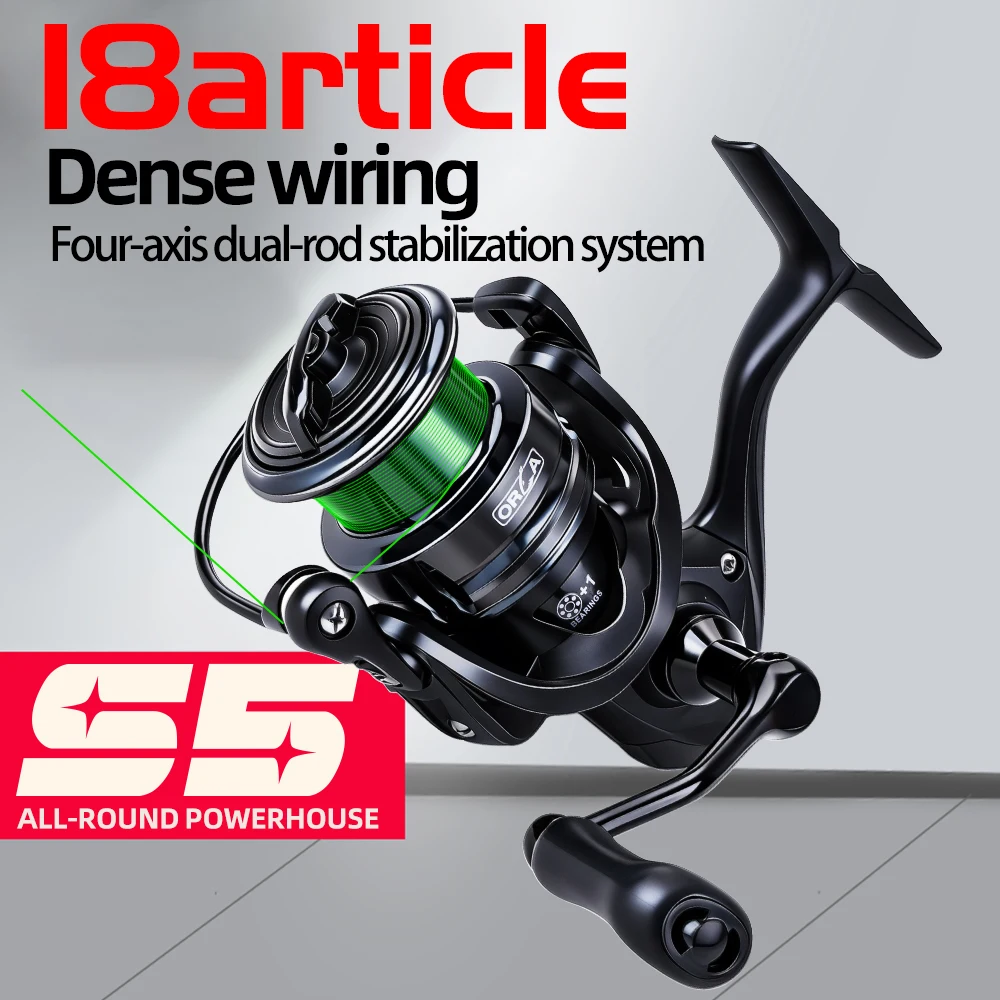 Carrete de pesca FISHINGFANS S5 lanzamiento largo estanco al agua - imagen 3