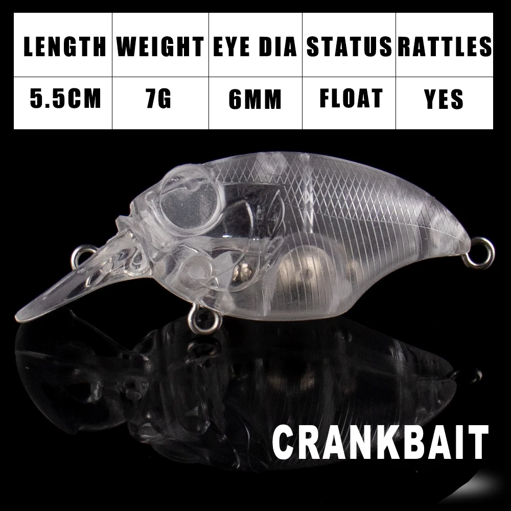 Ejemplo de crankbait personalizado con colores vivos