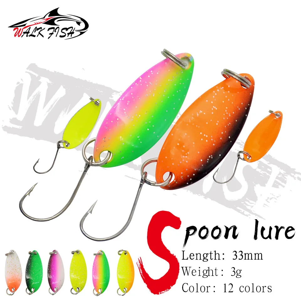 Cuchara Metálica Walk Fish 33mm – Trucha, Perca y Salmón - imagen 2