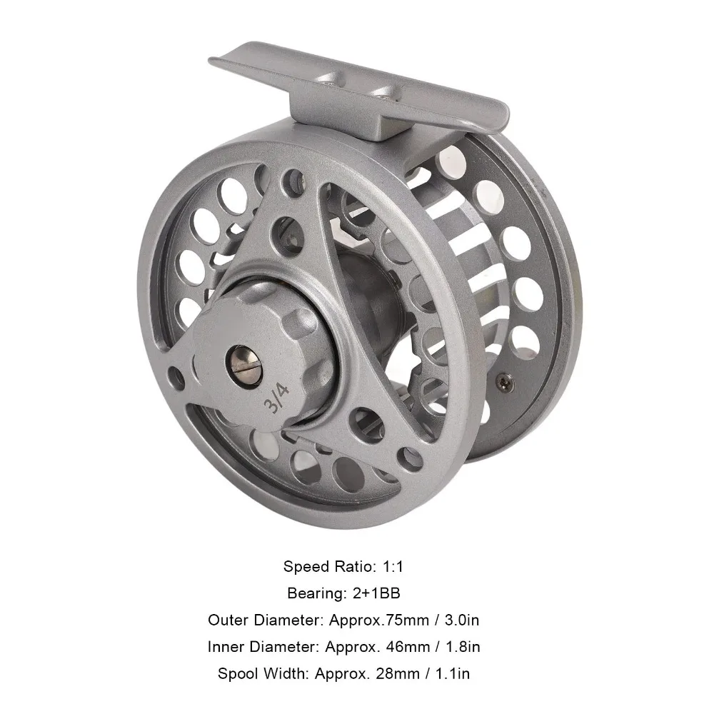 Carrete de pesca con mosca de aluminio totalmente metálico - imagen 4