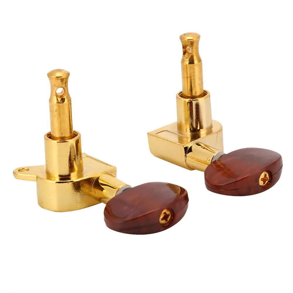 Afinadores de guitarra semicerrados con bloqueo dorado - imagen 4