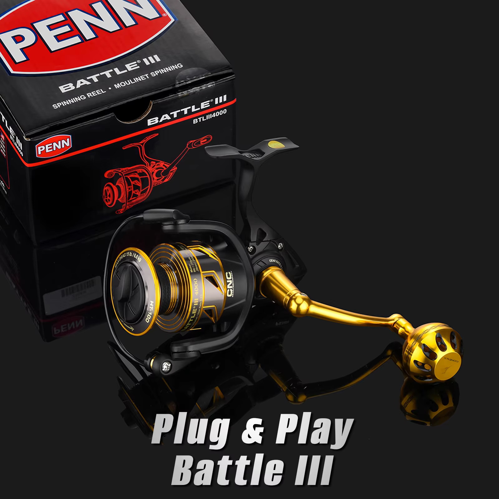 Gomexus Penn Spinfisher – Carrete giratorio Battle Slammer - imagen 2