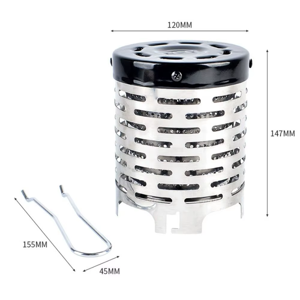 Calentador Portátil de Acero Inoxidable para Camping y Senderismo - imagen 5