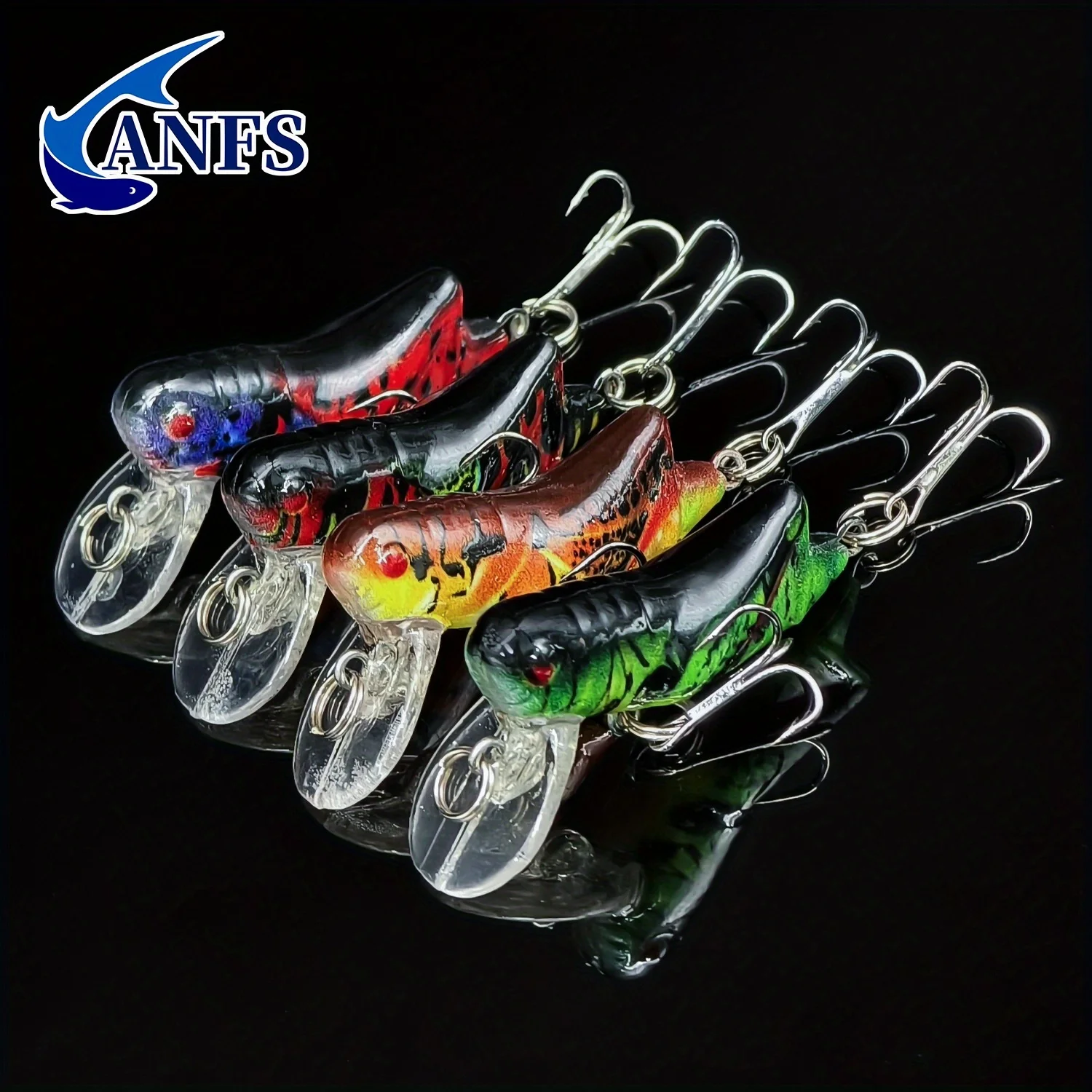 ANFS Kit de señuelos realistas para pesca en agua dulce y salada - imagen 3