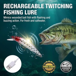 Señuelo LED portátil luminoso para agua dulce y salada