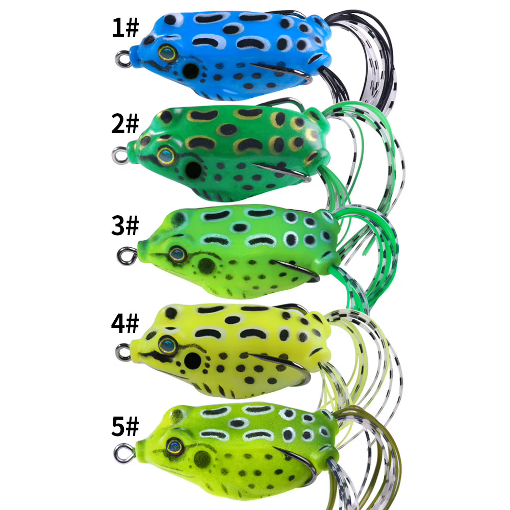 SapoFishing Señuelo de rana de silicona para lubina y lucio