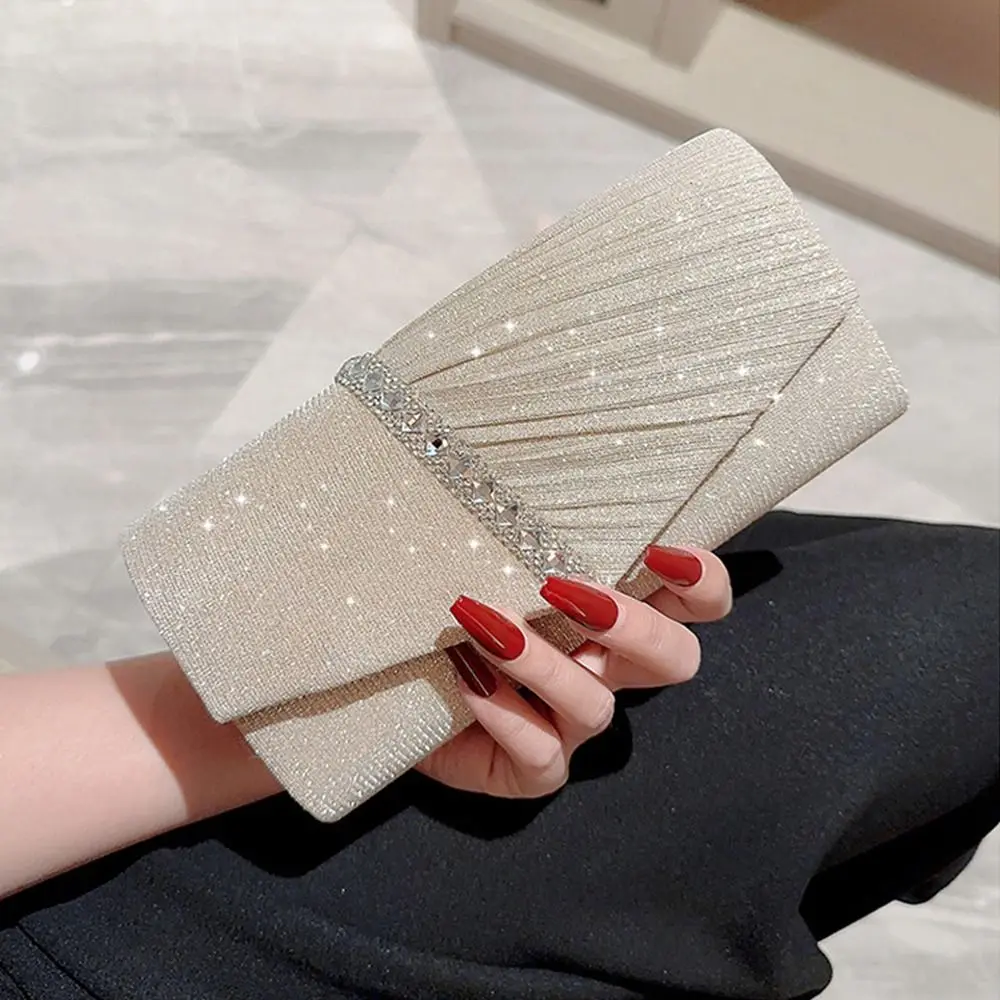 Bolsos de lujo con brillantina y cadena para banquetes - imagen 5