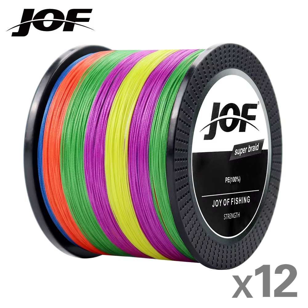 JOF Sedal trenzado multifilamento PE para carpa y mar - imagen 2