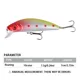 Crankbait Minnow con ojos 3D, wobbler para cebo duro - imagen 3