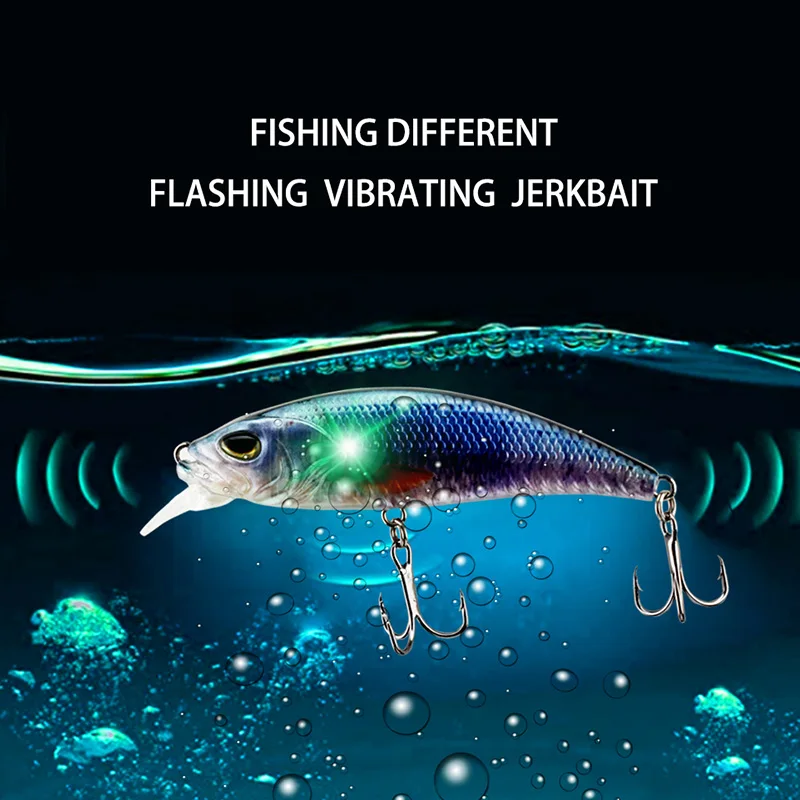 Jerkbait con vibración y acabado para lanzar y recoger