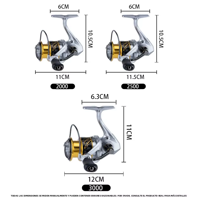 Carrete DEUKIO Cuerpo Carbono – Doble Guía y CNC, Agua Dulce y Salada - imagen 2