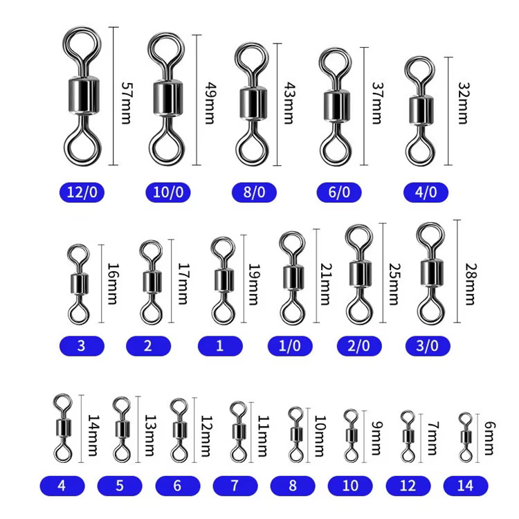 Anillas giratorias acero inoxidable – Para pesca - imagen 5