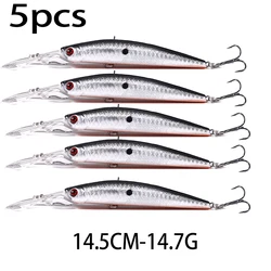 Señuelos Minnow de lengua larga para lubina y perca