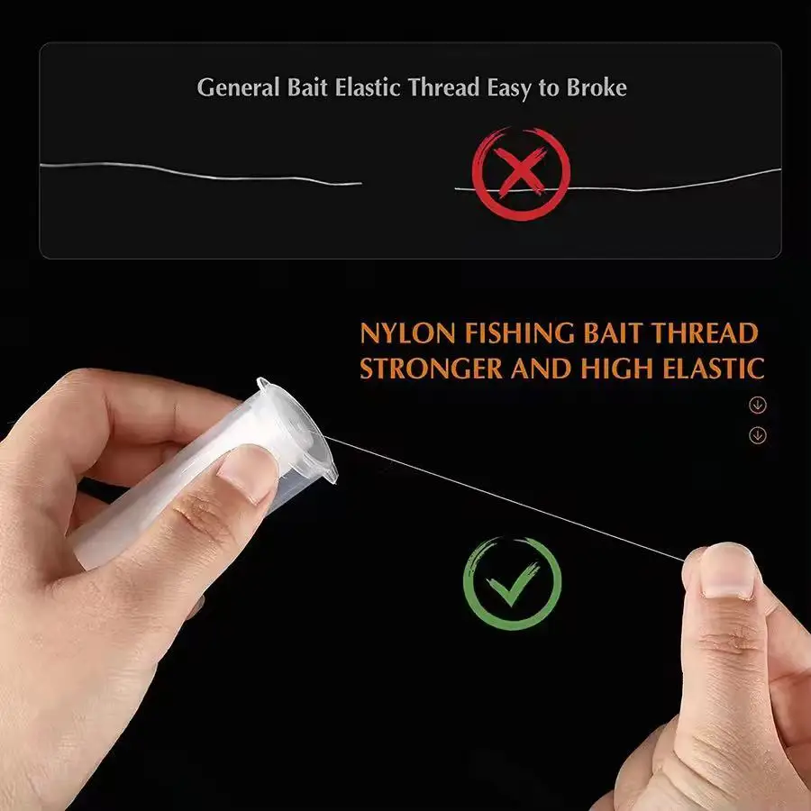 Cebo invisible línea flotante de hilo elástico nailon poliéster - imagen 3