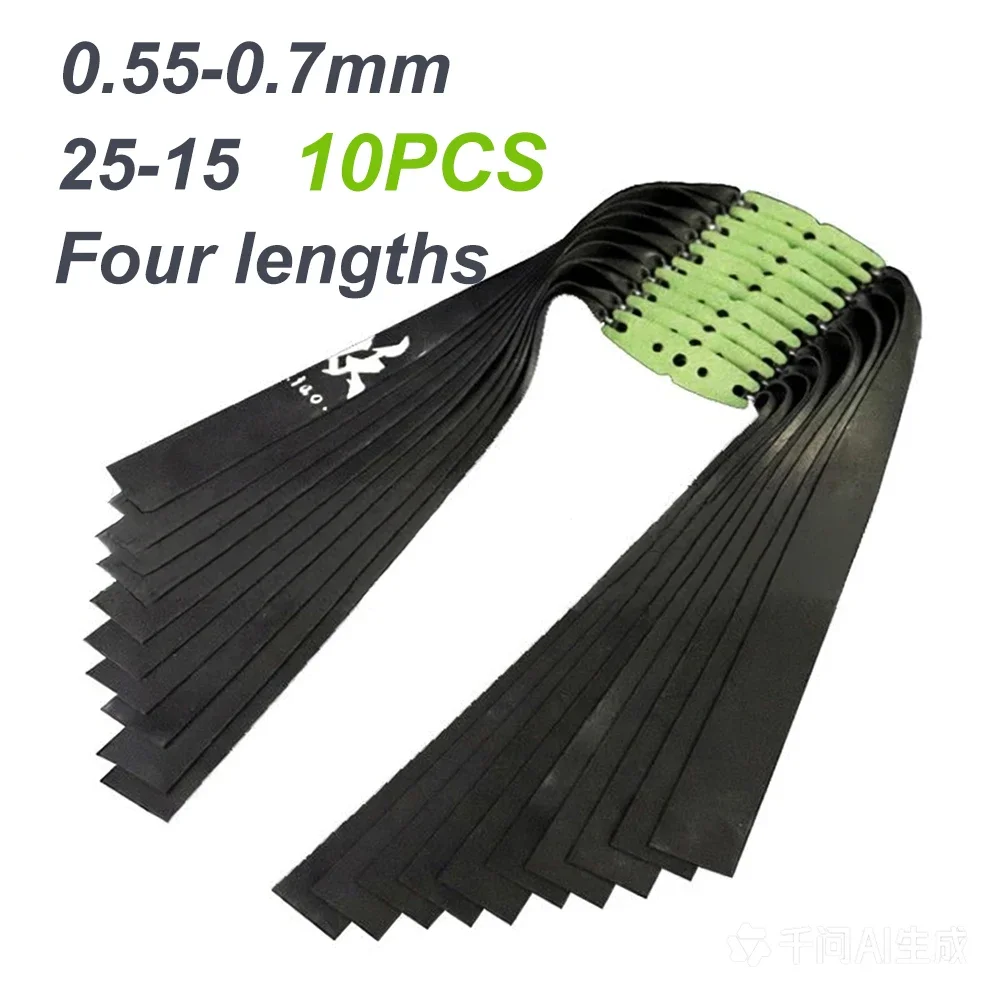 Goma elástica tirachinas plana negra cónica alta potencia exterior - imagen 5