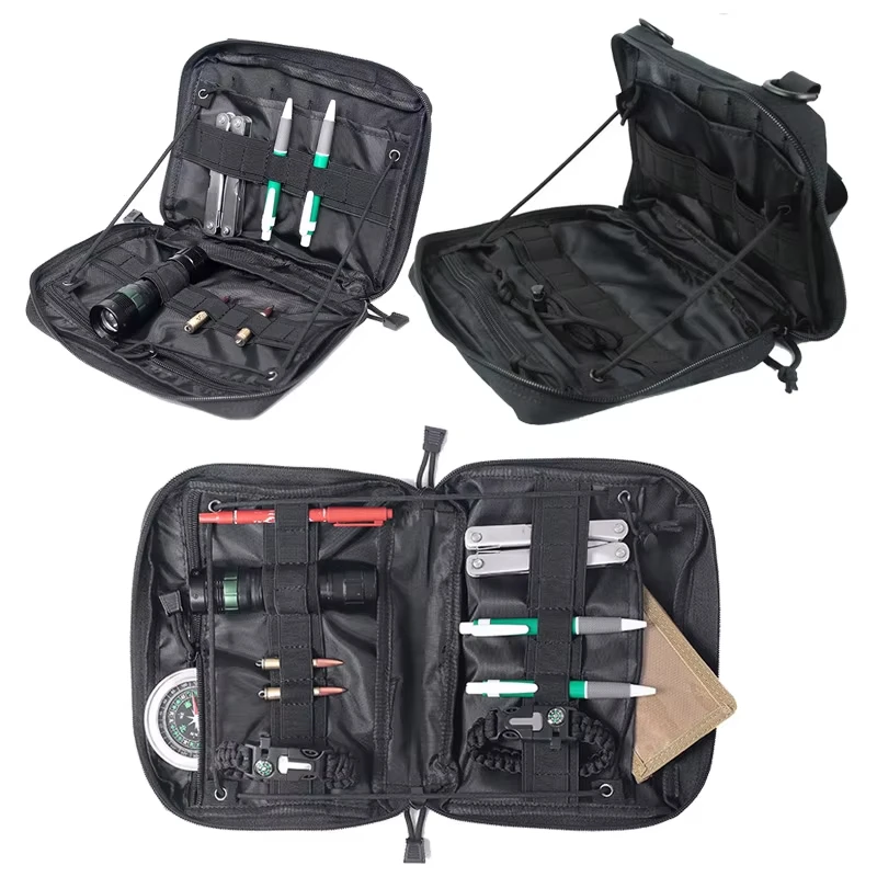 Bolsa Táctica Molle de Pesca - Riñonera Organizadora con Soporte - imagen 4