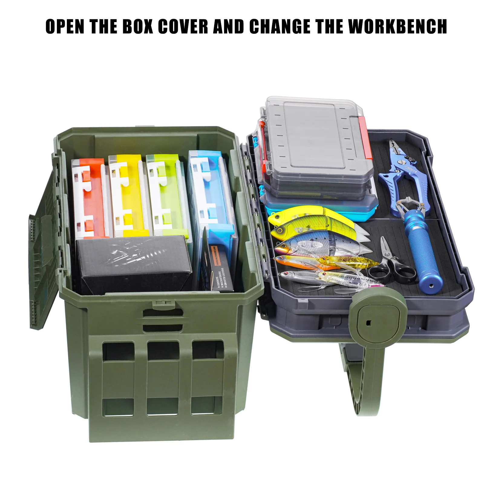 Caja de Pesca Multicompartimento para Señuelos - imagen 3
