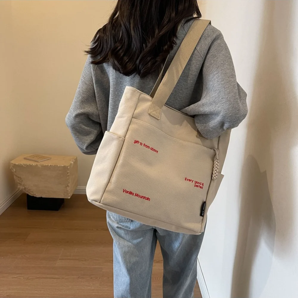 Bolso de hombro de lona Simplicity cuadrado versátil - imagen 2