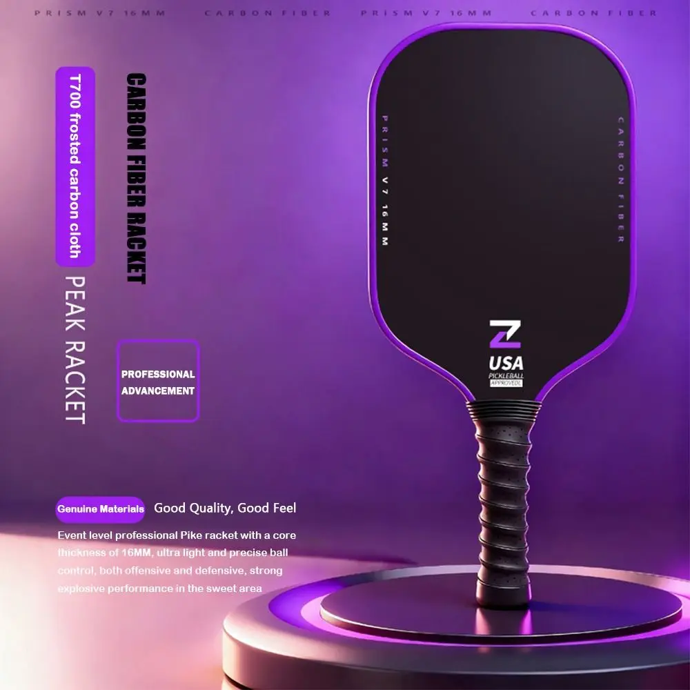 Paleta de pickleball T700 de fibra de carbono USAPA: ligera profesional - imagen 5