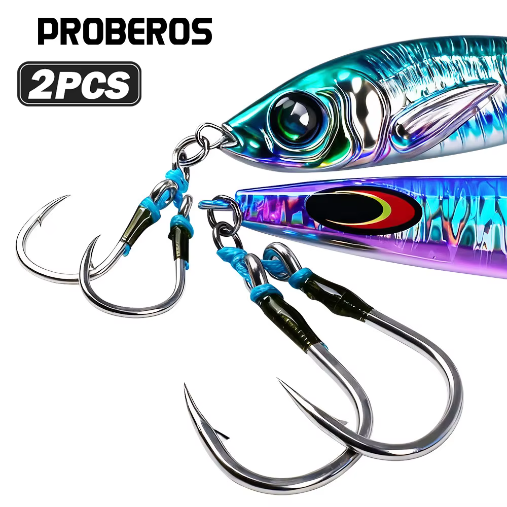 Proberos Anzuelos de Asistencia para Jigging – Línea PE Agua Salada
