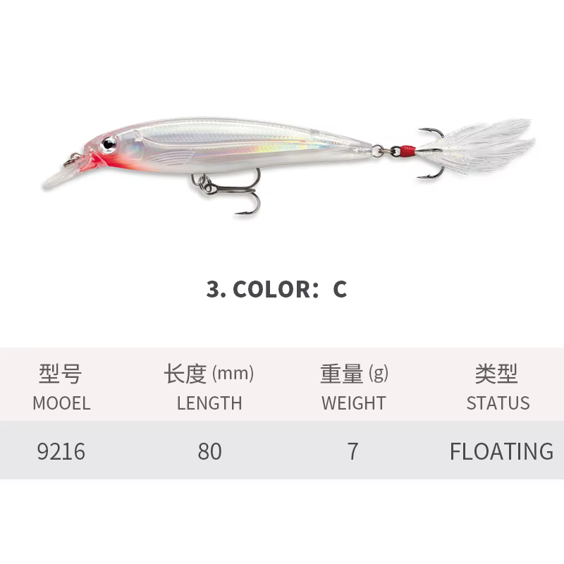 Wobbler Flotante 70mm para Trucha - Swimbait 3D duro para agua dulce - imagen 3