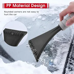 Raspador de hielo para coche con empuñadura EVA y rasqueta PP