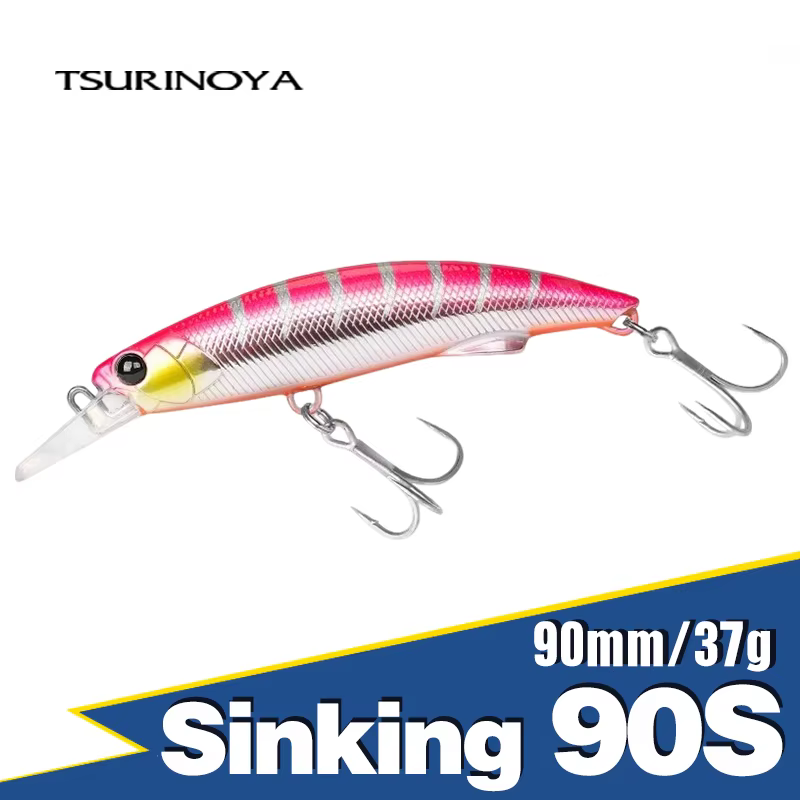 Señuelo TSURINOYA Sinking Minnow 90S – cebo duro para lubina y atún