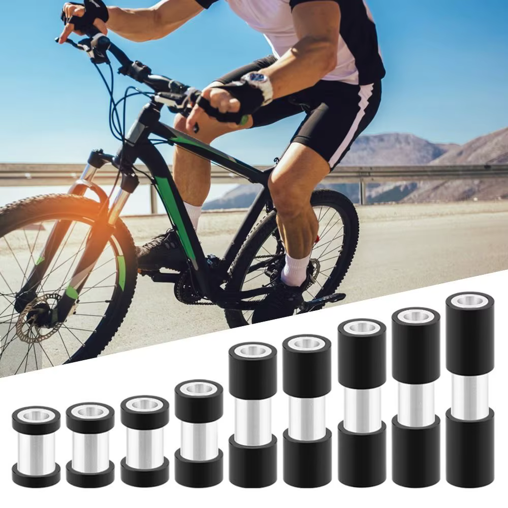 Buje Eje Trasero Bicicleta Amortiguador Aleación Aluminio Negro - imagen 5