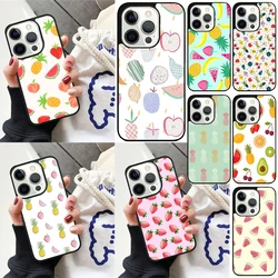 Funda iPhone con diseño frutas sandía, piña y fresas