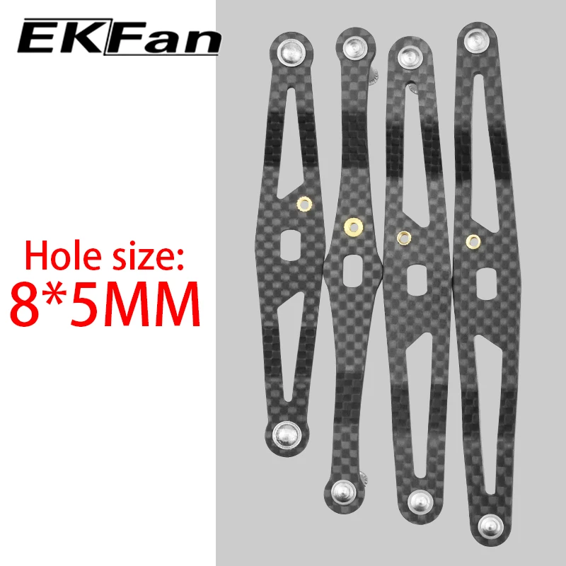 EKFAN Manija de fibra de carbono para carrete pesca Dawa 105-140mm - imagen 3