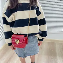 Bolsa Cruzada Impermeable para Niños con Diseño Corazón Durazno