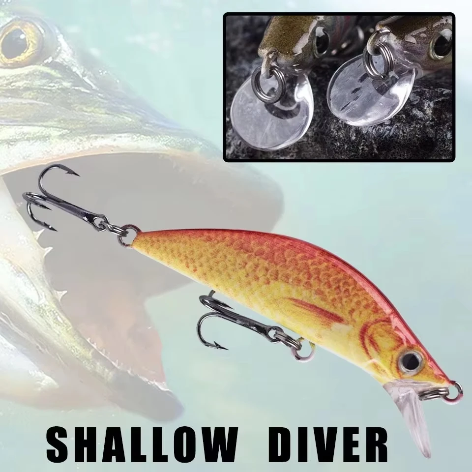 Señuelo hundimiento Walk Fish – Pececillo japonés 55mm lubina y perca - imagen 3