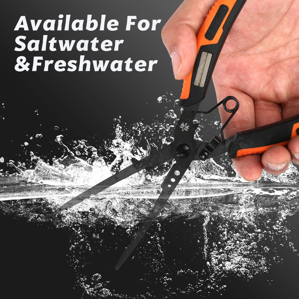 ZUKIBO Alicates pesca multifunción – Versión extendida con afilador - imagen 4