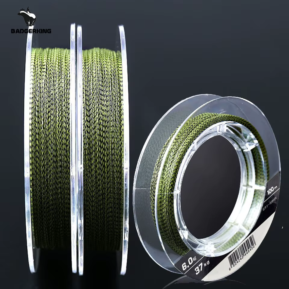 Línea trenzada 4 cabos camuflaje – Multifilamento PE para pesca - imagen 2