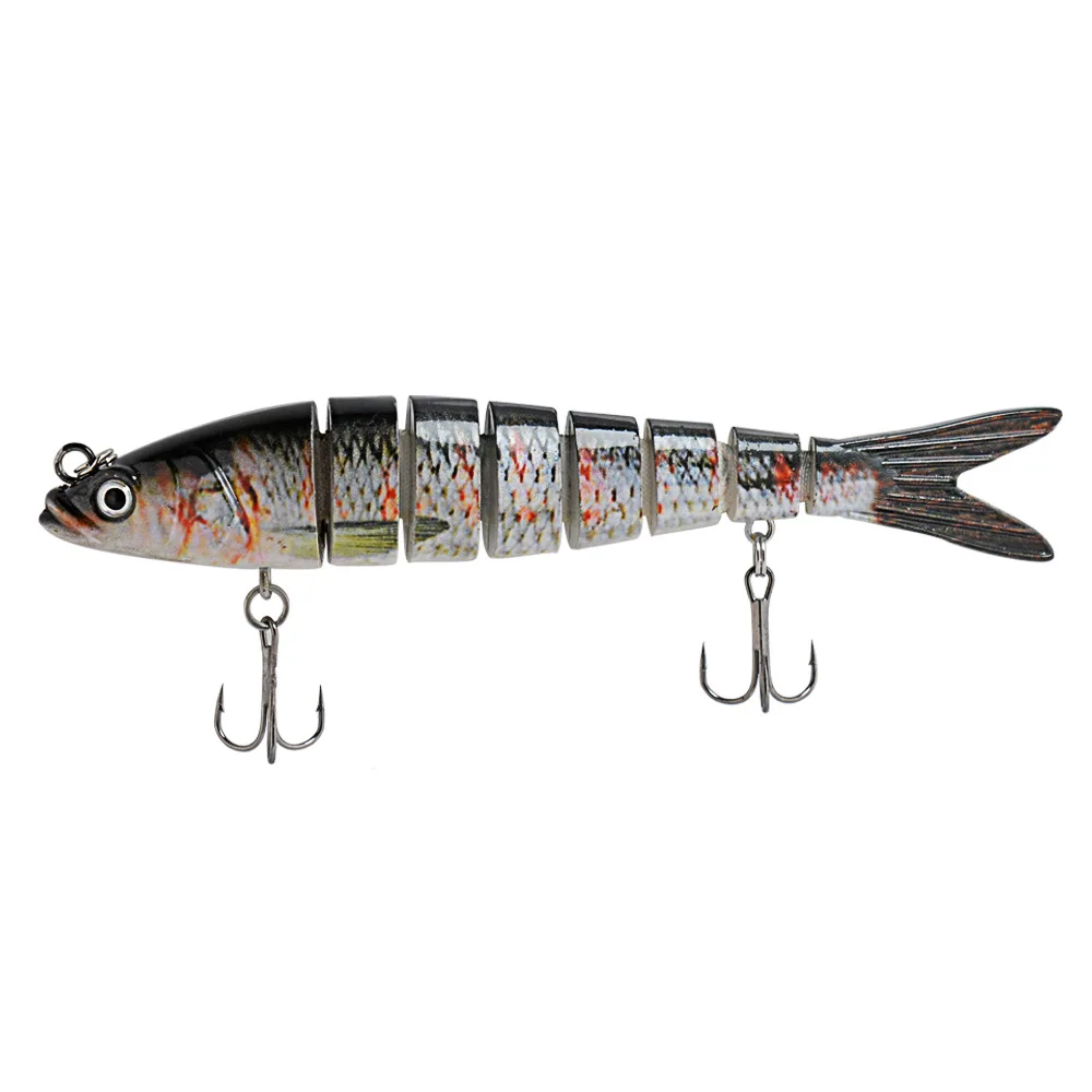 Swimbait multiarticulado biónico para lubina con anzuelo triple - imagen 4