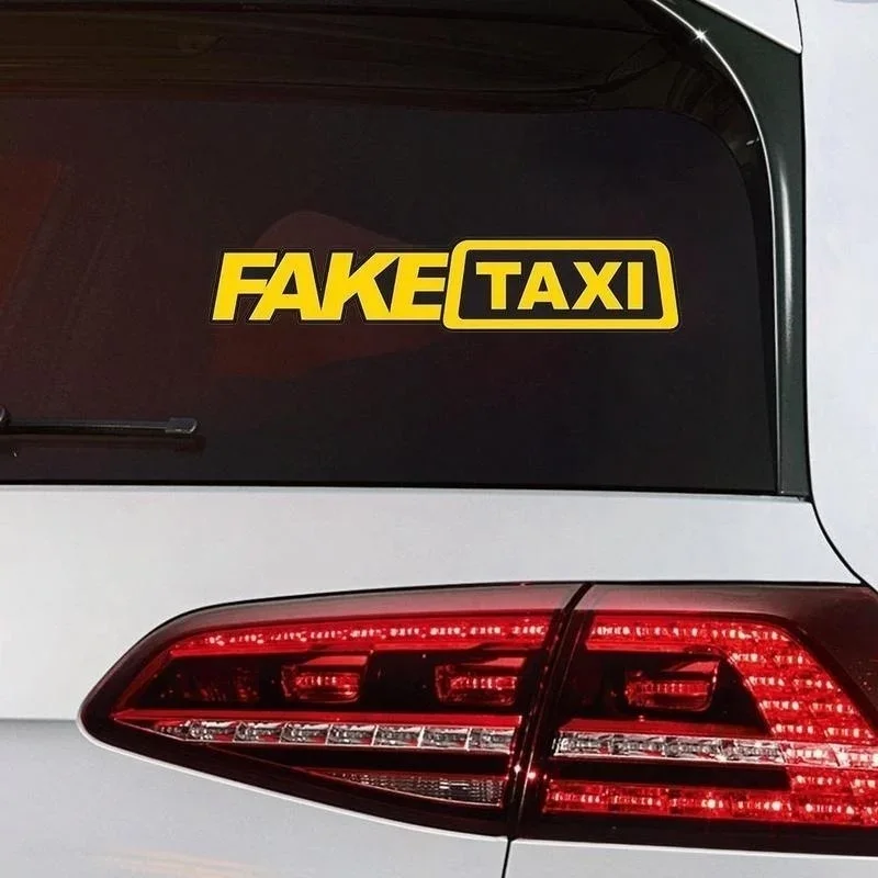 Pegatinas de taxi falso para coche en diseño creativo
