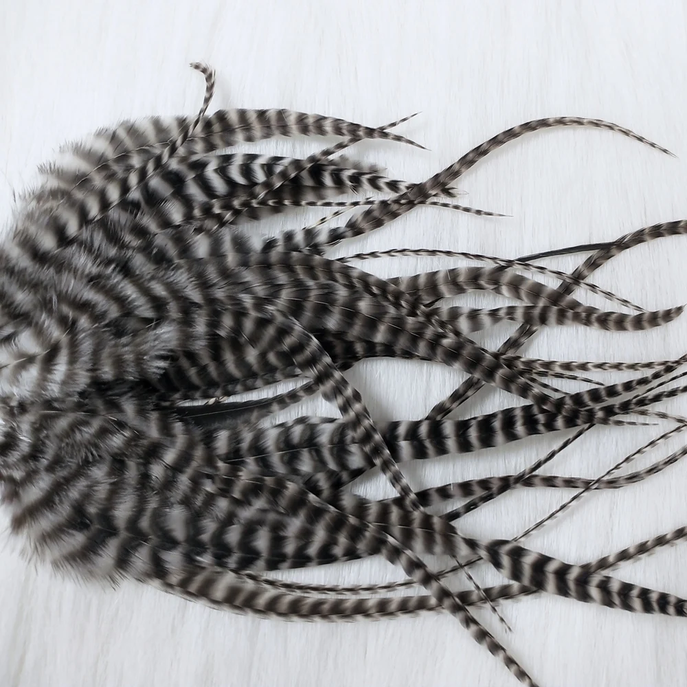 Vtwins plumas naturales para atar moscas, material suave serpentinas - imagen 4